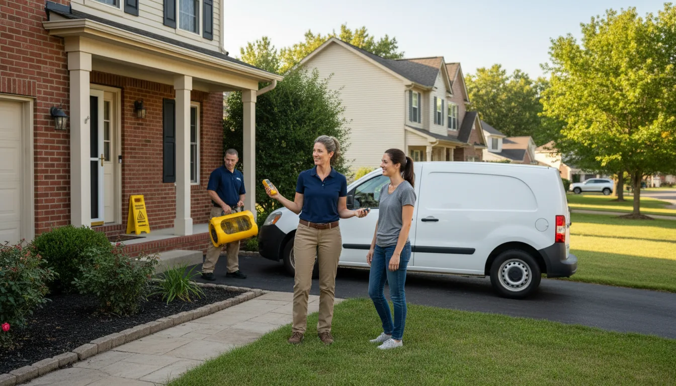 Water restoration image for Water Damage & Restoration Services in Kents Hill, ME
